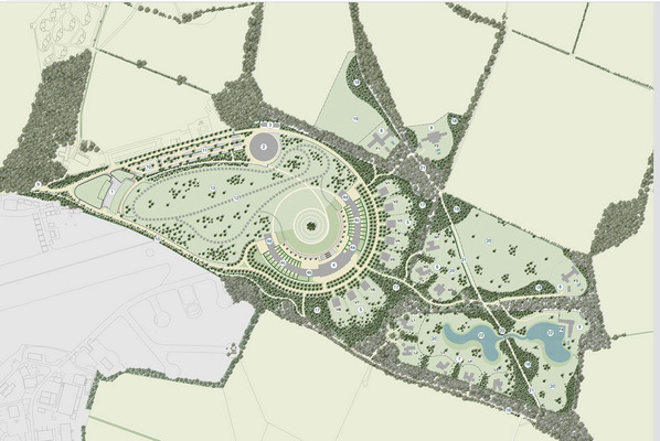 Der Masterplan für das Projekt in Grossbritannien - Stand Oktober 2022