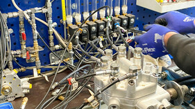 Der Mengenteiler kommt auf den Prüfstand - Diese Anlage ist ein Unikat