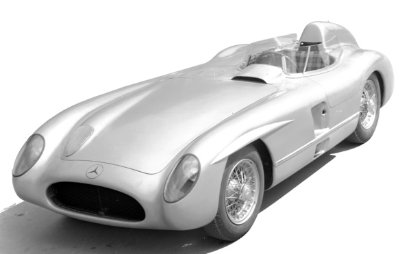 Image: The Mercedes-Benz 300 SLR is a sports car variant of the Mercedes-Benz Formula 2 racing car R 196, derived for the new sports car world championship introduced in 1953.