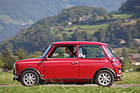Der Mini Cooper bei der Anfahrt - British Car Meeting in Mollis am 28. August 2016