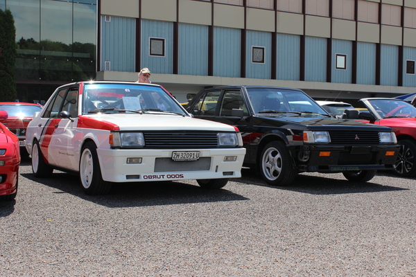 Der Mitsubishi Lancer Turbo hatte schon vor 30 Jahren 170 PS - Japaner Young- und Oldtimertreffen Bleienbach 2016