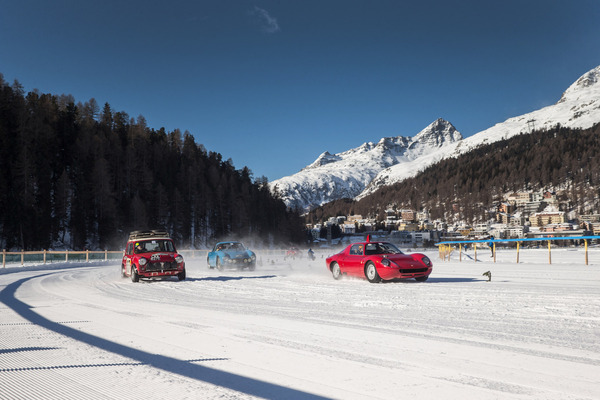 Der Morris Mini Cooper S ist hier natürlich in seinem Element - The I.C.E. St. Moritz 2022
