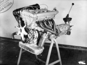 Der Motor des Alfa Romeo 1750 GTV