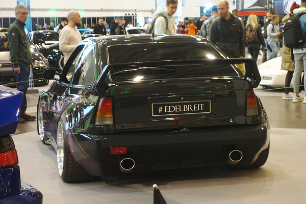 Der Name ist Programm - Opel Kadett GSI von 1991 mit Luftfahrwerk und VW-Corrado-Karosseriebausatz - Essen Motor Show 2022