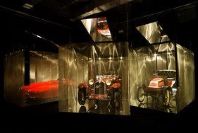 Der Nardi Bisiluro DaMolNar von 1955 im Da Vinci Museum in Milan, Italien