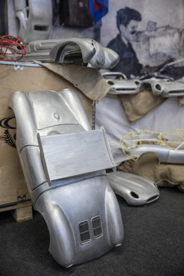 Der Porsche 550 Spyder mit May-Flügel als Modell - Retro Classics Stuttgart 2017