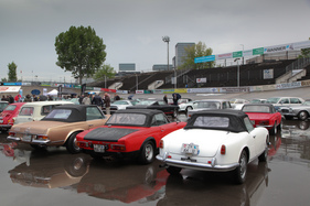 Der Regen gibt nach, Alfa Romeo Giulietta Spider und Fiat 124 Abarth fühlen sich wieder wohler - Dolder Classics Mai 2017 Der Regen gibt nach, Alfa Romeo Giulietta Spider und Fiat 124 Abarth fühlen sich wieder wohler - Dolder Classics Mai 2017