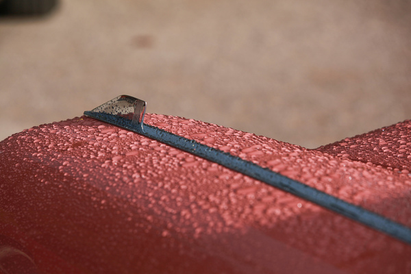Der Regen vollführte sein Spiel auf den amerikanischen Karosserien - Classic-Gala Schwetzingen 2020