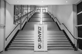 Der SHVF lud nach Baden ein - vor der Sitzung war eine mächtige Treppe zu bewältigen