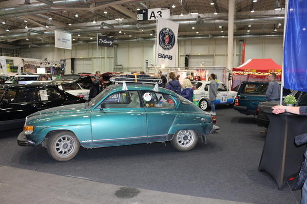 Der Saab 96 V4 kommt frisch und ungewaschen von einer 7.000-Kilometer-Baltikumreise. - Hamburg Motor Classics 2018