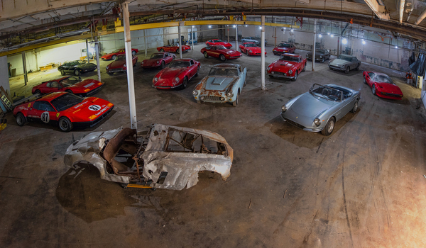 Image: The barn find with rare Ferrari models - "Lost & Found Collection - offered at the RM/Sotheby's auction in Monterey in August 2023