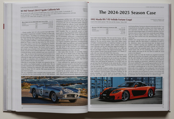 Der "Season Case" - Mazda RX7 - Buch "Classic Car Auction Yearbook 2024-2025"