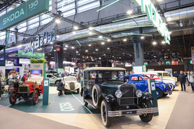 Der Skoda-Stand mit vielen Klassikern – Rétromobile Paris 2025