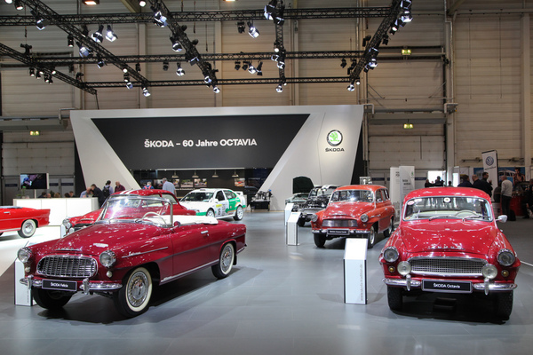 The Skoda stand was dedicated to the 60th anniversary of the Octavia - Techno Classica Essen 2019