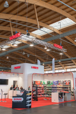 Der Stand von Sonax - Motorworld Classics Bodensee 2018