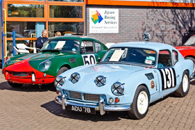 Der Triumph Spezialist Jigsaw - an der Race Retro 2014