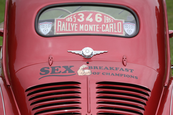 Der Vorgänger des Bumper Stickers? - Concours d'Elégance Suisse "spéciale" 2021 in Coppet