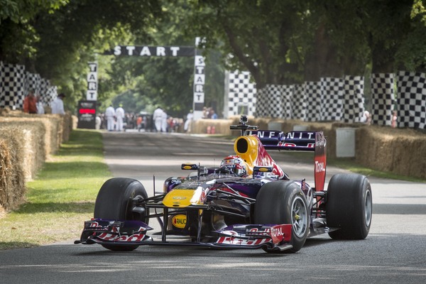 Image: The World Champion Red Bull of the Year 2013 at the Goodwood Festival of Speed 2013