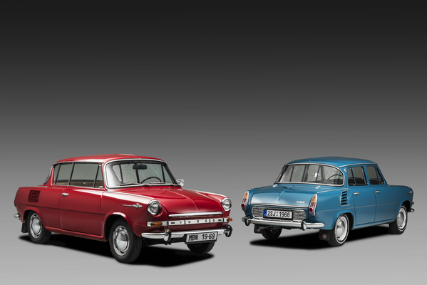 Der Zweitürer basiert auf dem modern gestalteten Stufenheck ŠKODA 1000 MB, der ab 1964 in Mladá Boleslav hergestellt wurde.