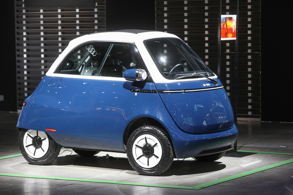 Bild: Der aktuelle Microlino auf dem AMAG-Stand - Auto Zürich und Auto Zürich Classic 2022