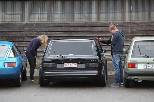 Der breite Artz-928-er-Golf wurde immer wieder interessiert gemustert - OSMT Zug im September 2017
