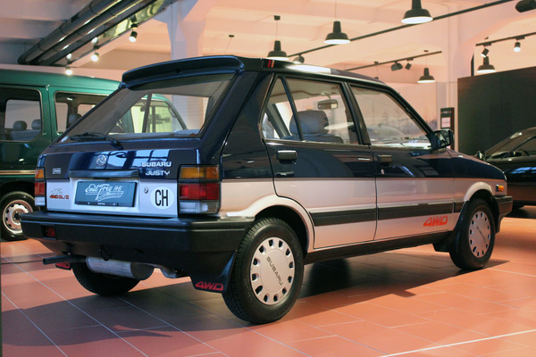 Der kleine Justy war 1984 der erste Allradler seiner Klasse - Sonderschau "40 Jahre Subaru in der Schweiz"