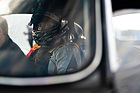 Bild: Der konzentrierte Blick eines Fahrer