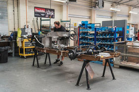 Der letzte Stahlrahmen bei Morgan Der letzte Stahlrahmen bei Morgan