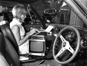 Der "schnelle" Arbeitsplatz im Jensen Interceptor (1969) (1969)