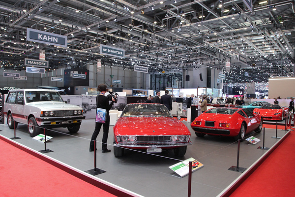 Bild: Der wirklich grosszügige Monteverdi-Stand im Jahr 2017, im Jahr 1967 wurde bei der Premiere in Frankfurt gerade einmal ein Auto gezeigt - Genfer Autosalon 2017
