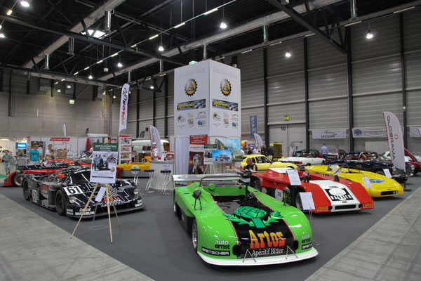 Bild Der wunderschöne Sauber C5 mit der Cynar-Werbung auf der Sonderschau - Swiss Classic World Luzern 2017