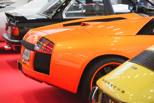 Designunterschiede - Porsche 911, Lamborghini Murciélago und BMW Dreier - Retro Classics Bavaria 2018