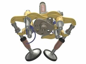 Desmodromische Ventilsteuerung bei Ducati-Motorradmotoren