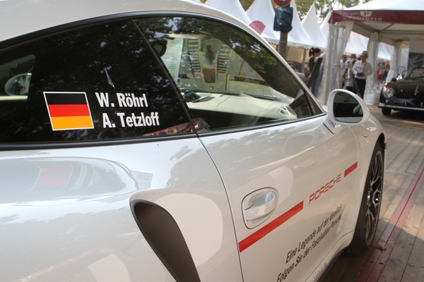 Detailansicht des Porsche Turbo von Walter Röhrl am Hamburg Stadtpark Revival 2014