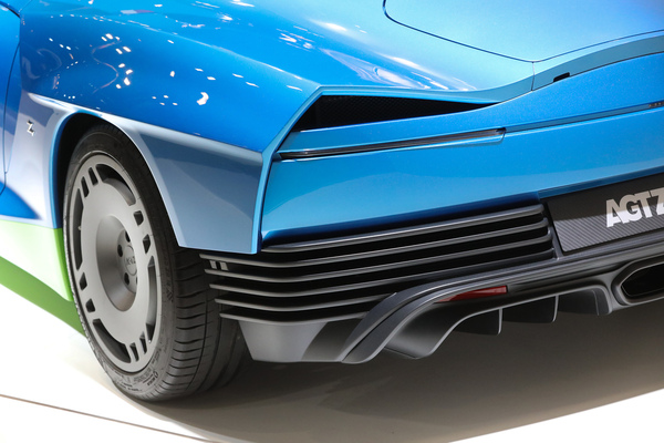 Details am Heck des AGTZ Zagato von 2025 – Rétromobile Paris 2025