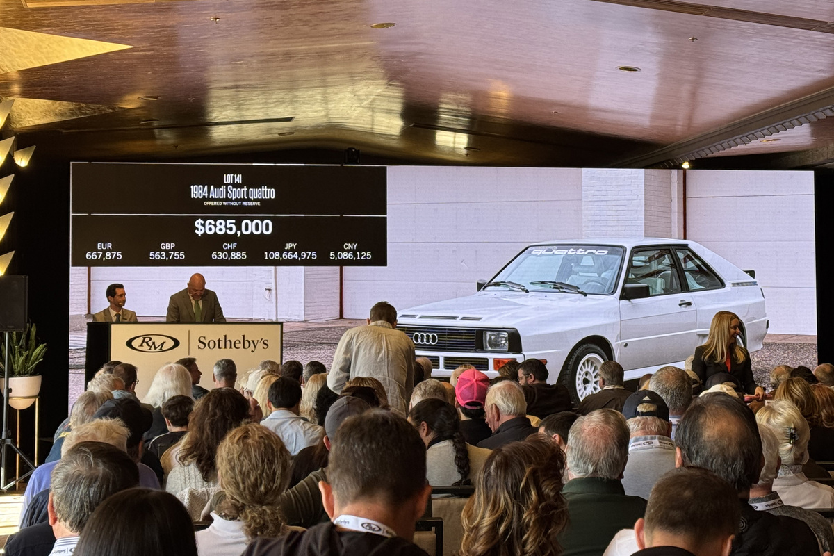 Deutlich über den Erwartungen verkaufter Audi Sport Quattro von 1984 - RM Sotheby's Arizona Versteigerung 2025