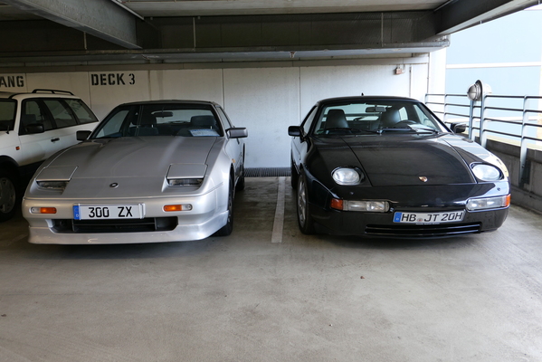 Deutsch-japanische Eintracht: Nissan 300ZX von 1988 (19'500 €) und Porsche 928 S4 von 1991 (45'000 €) – Bremen Classic Motorshow 2025
