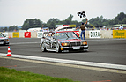 Image: German Touring Car Championship, Diepholz airfield race, August 16, 1992: Klaus Ludwig (starting number 3) wins both races with the AMG-Mercedes 190 E 2.5-16 Evolution II racing touring car and is waved off as the winner.