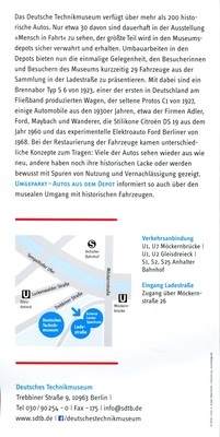 Deutsches Technikmuseum Berlin - Prospekt