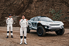 Image: The ABT Extreme E drivers Mattias Ekstroem and Claudia Huertgen