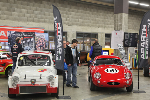 Bild Die Abarth-Ausstellung zeigte schöne Rennfahrzeuge - Oldtimermesse St. Gallen am 30. Oktober 2016