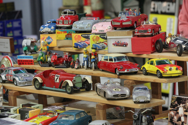 Image: The selection of tin toys was huge again. Would you rather have German models...