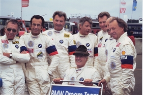 Die BMW 'Dream Team'-Mannschaft von 1995 - Hahne, Schüler, Fritzinger, Braun, Weiss, Steckkönig, Aaltonen, Heyer