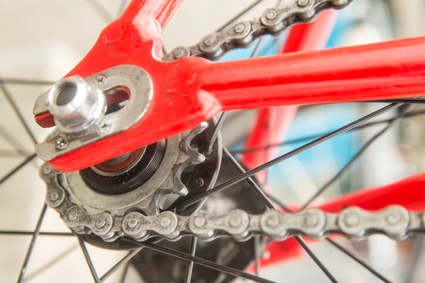 Die Bahn-Velos sind starr, ohne Übersetzung und Bremsen, ganz im Gegensatz ...