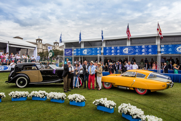 Die Concours-Sieger Pegaso Z-102 und Rolls-Royce Phantom II - Amelia Island Concours d'Elégance am 13. März 2016