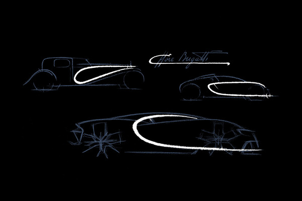 Bild: Die Entwicklung von Bugattis "C-Linie" im Laufe der Zeit