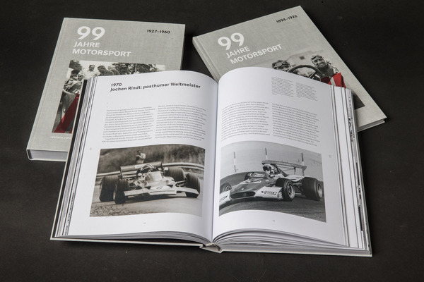 Die Erinnerungen an Jochen Rindt - Werk "99 Jahre Rennsport" (3 Bücher)
