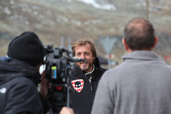 Die Fahrer werden interviewt - Bergrennen Bernina Gran Turismo 2017