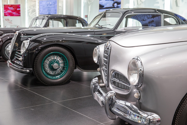 Die Formensprache entwickelt sich - im Museo Storico Alfa Romeo Arese