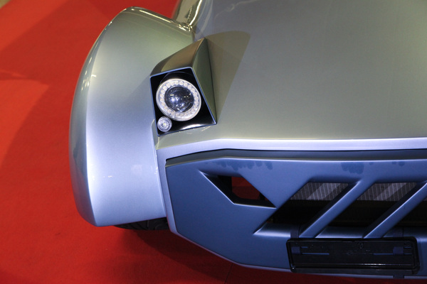 The front of the Yummy Motors XCR-R from 2009 - Auction of the classic car gallery at the Dolder Grand Hotel 2017